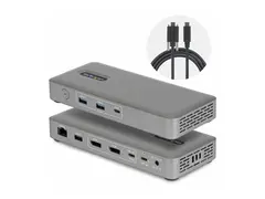 Startech - dokkingstasjon - USB4 / Thunderbolt 4 / Thunderbolt 5 2 x DP - 1GbE, 2.5GbE