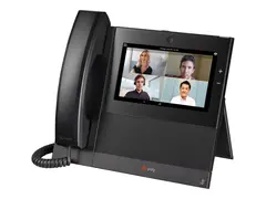 Poly CCX 700 OpenSIP - VoIP-telefon - med digitalkamera med anrops-ID/samtale venter SIP, RTCP, RTP - 24 linjer - svart