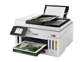 Canon MAXIFY GX6150 MegaTank - Multifunksjonsskriver farge - ink-jet - CISS - Legal (216 x 356 mm), A4 (210 x 297 mm) (original) - A4/Legal (medie) - opp til 24 ipm (trykking) - 350 ark - USB 2.0, Wi-Fi(n), LAN
