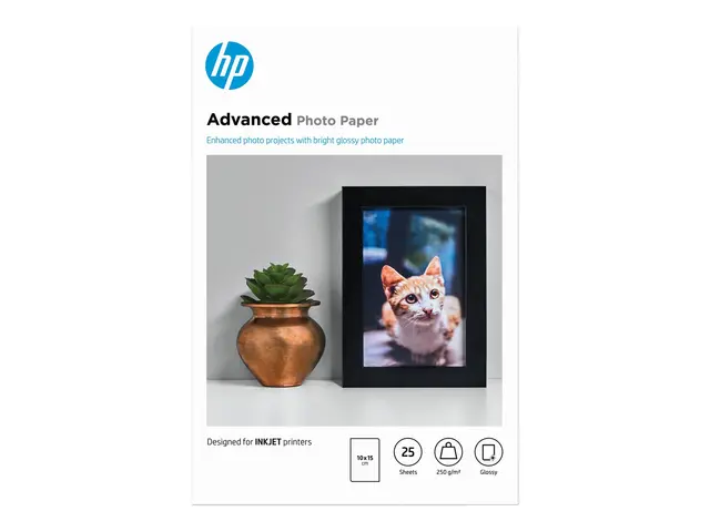 HP Advanced Glossy Photo Paper - Blank - 100 x 150 mm - 250 g/m² -...