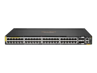HPE Aruba CX 6300M - Switch - Kun horisontal overflatemontering L3 - Styrt - 48 x 10/100/1000 (PoE+) + 4 x 50 Gigabit Ethernet SFP56 - bakside til front-luftflyt - rackmonterbar - PoE+ - TAA-samsvar