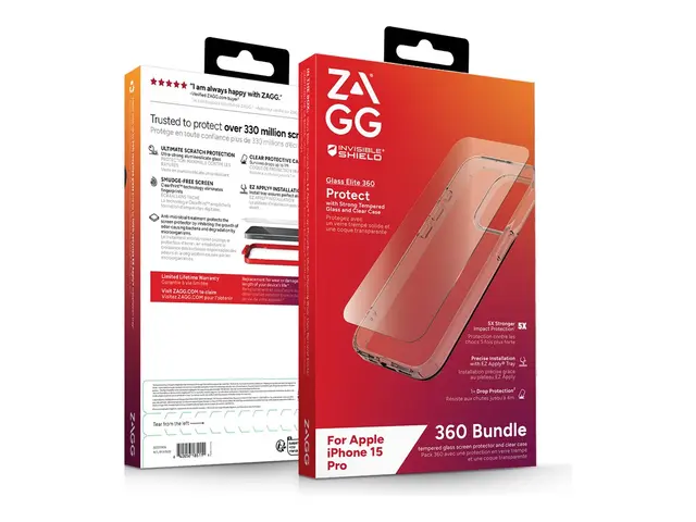 Zagg InvisibleShield Glass Elite 360 - Beskyttelsesboks for mobilt...