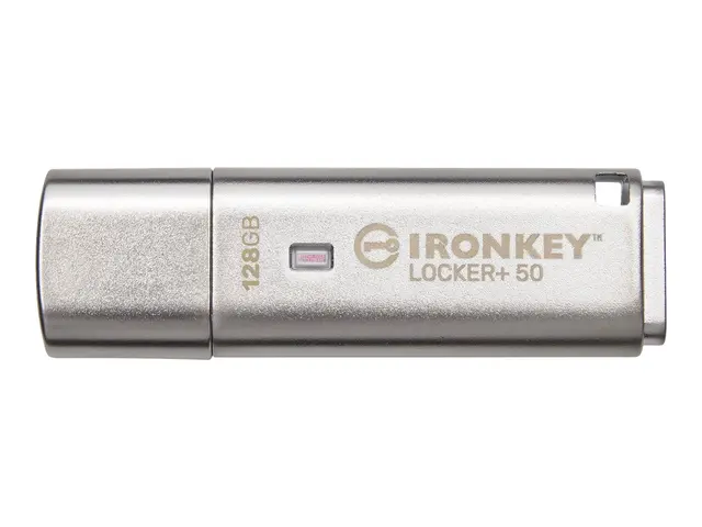 Kingston IronKey Locker+ 50 - USB-flashstasjon kryptert 128 GB USB...