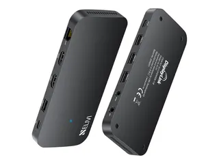 Elivi ORION - dokkingstasjon - USB-C / USB-A 10-spors - 2 x HDMI - 1GbE, USB 2.0