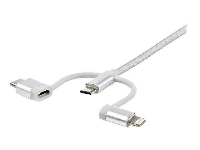 StarTech.com USB Multi Charging Cable - 3.3 ft / 1m - Lightning / ...