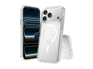 Screenor Bumper - Beskyttende deksel for mobiltelefon MagSafe-samsvar - termoplast-polyuretan (TPU), akryl - blank - for Apple iPhone 17 Pro Max, 18 Pro Max