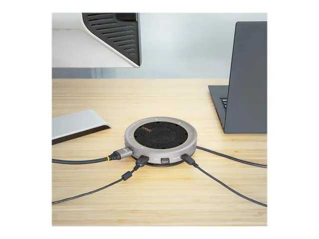 StarTech.com USB-C Conference Speaker Mini Dock, Portable Boardroo...