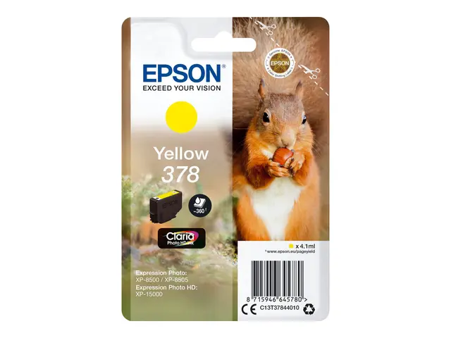 Epson 378 - 4.1 ml - gul - original - blister - blekkpatron - for ...