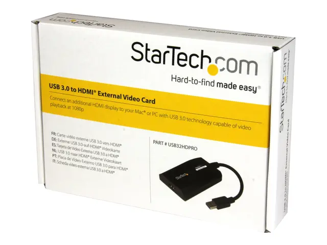 StarTech.com USB 3.0 to HDMI External Video Card Adapter - Display...