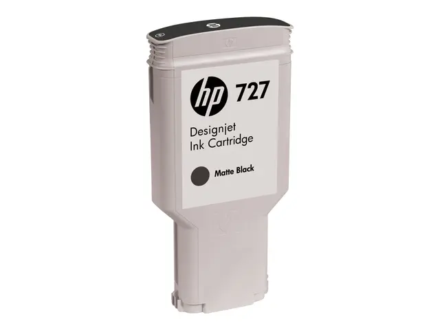 HP 727 - 300 ml - høykapasitets - matt svart - original - DesignJe...