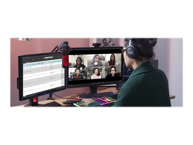 HyperX QuadCast S - Mikrofon USB grå, svart for Victus by HP Lapto...