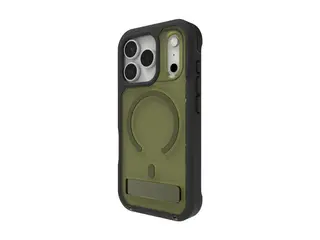 ZAGG Rainier Snap - Baksidedeksel for mobiltelefon robust - stativ + kamerakontrollknapp - MagSafe-samsvar - grafen - sjøtang - for Apple iPhone 17 Pro Max