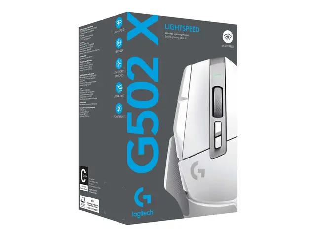 Logitech G G502 X LIGHTSPEED - Mus optisk 8 knapper trådløs 2.4 GH...