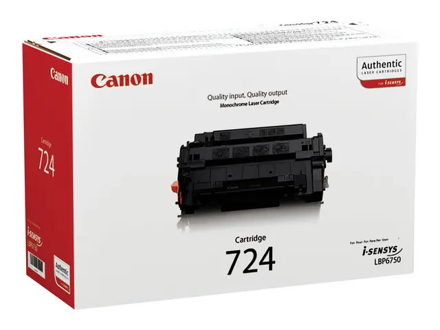 Canon CRG-724 - Svart - original - tonerpatron - for i-SENSYS LBP6...