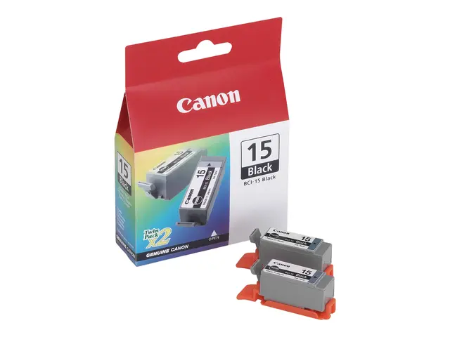 Canon BCI-15 - 2-pack - svart - original - blekkbeholder - for i70...