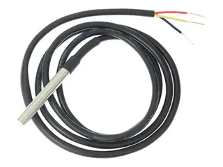 Shelly DS18B20 - Add-on - temperatursensor 1 m kabel - svart