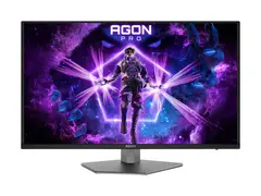 AOC AGON PRO AG326UD - OLED-skjerm - gaming 32" (31.5" synlig) - 3840 x 2160 4K UHD (2160p) @ 165 Hz - 250 cd/m² - 15000000:1 - DisplayHDR 400 True Black - 0.03 ms - 2xHDMI, DisplayPort - høyttalere - mørk grå