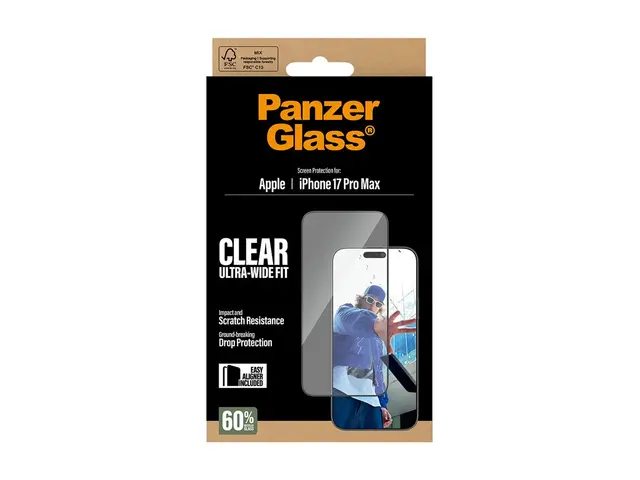 PanzerGlass - Skjermbeskyttelse for mobiltelefon ultravid passform...
