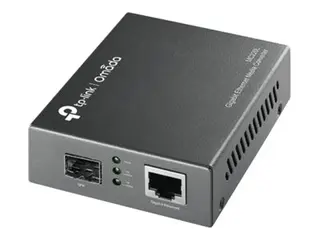 TP-Link MC220L - Fibermedieomformer - 1GbE 1000Base-LX, 1000Base-SX, 1000Base-LH - RJ-45 / SFP (mini-GBIC) - opp til 10 km - 850 nm / 1310 nm - for P/N: TL-MC1400