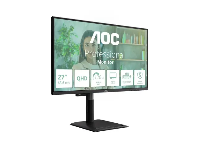 AOC Professional Q27P4U - LED-skjerm - 27" - 2560 x 1440 QHD @ 120...