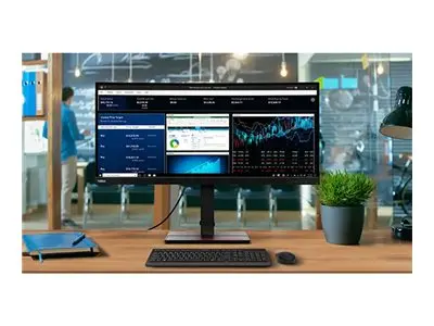 Lenovo ThinkVision P34w-20 - LED-skjerm kurvet 34.14" 3440 x 1440 ...
