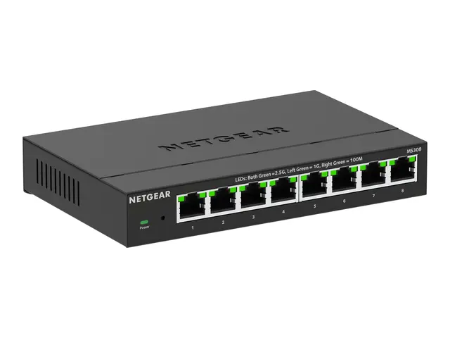 NETGEAR MS308 - Switch multi-gigabit ikke-styrt 8 x 100/1000/2.5G ...