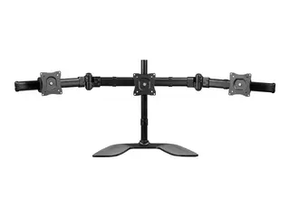 Startech Triple Monitor Stand for VESA Mount Monitors up to 27" Steel (ARMBARTRIO2) stativ - justerbar arm - for 3 skjermer - svart