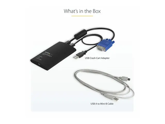 StarTech.com USB Crash Cart Adapter - File Transfer & Video - Port...