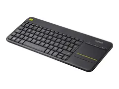 Logitech Wireless Touch Keyboard K400 Plus Tastatur - trådløs - 2.4 GHz - QWERTY - US International - svart