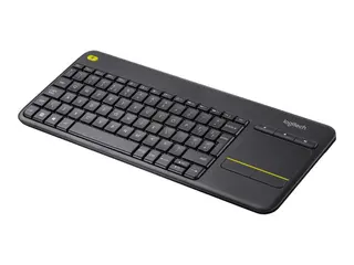 Logitech Wireless Touch Keyboard K400 Plus Tastatur - trådløs - 2.4 GHz - QWERTY - US International - svart