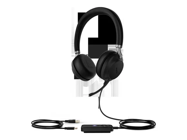 Yealink UH38 Dual - Hodesett on-ear Bluetooth trådløs, kablet USB-...