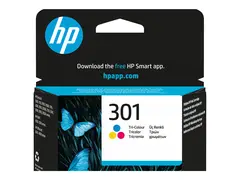 HP 301 - farge (cyan, magenta, gul) - original blekkpatron