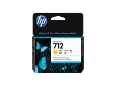 HP 712 - 29 ml - gul - original - DesignJet blekkpatron - for DesignJet Studio, T210, T230, T250, T630, T650