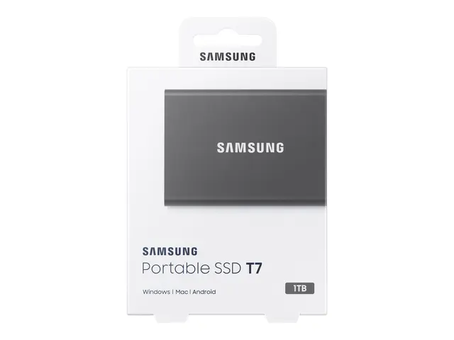 Samsung T7 MU-PC1T0T - SSD kryptert 1 TB ekstern (bærbar) USB 3.2 ...
