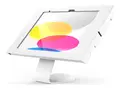 Compulocks Apex - Stativ - synlige foran/bak kamera og sensorer for nettbrett - aluminium - hvit - veggmonterbar, skrivebordsmonterbar - for Apple 10.9-inch iPad (10. generasjon); iPad (A16)