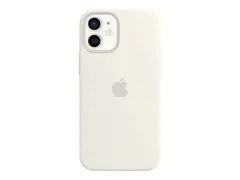 Apple - Baksidedeksel for mobiltelefon med MagSafe - silikon - hvit - for iPhone 12 mini