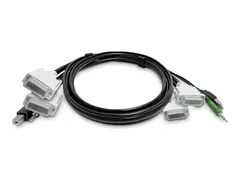 StarTech.com - Adapterkabel - TAA-samsvar USB-type B, DisplayPort, DVI-D, 3,5 mm telefonjakk til USB, HDMI, DisplayPort, 3,5 mm telefonjakk - 1.8 m - passiv