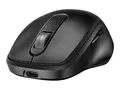 HP 515 - Mus - full st&#248;rrelse, ultra-rask oppladbar 5 knapper - tr&#229;dl&#248;s - 2.4 GHz - USB tr&#229;dl&#248;s mottaker - svart