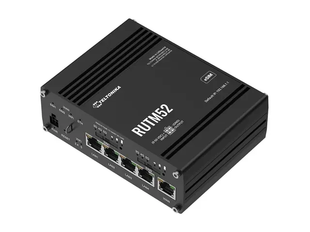 Teltonika RUTM52 - Trådløs ruter WWAN 5-port svitsj 1GbE, 5G, LTE,...
