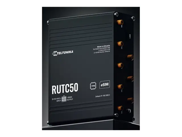 Teltonika RUTC50 - Trådløs ruter WWAN 4-portssvitsj 1GbE Wi-Fi 6 D...