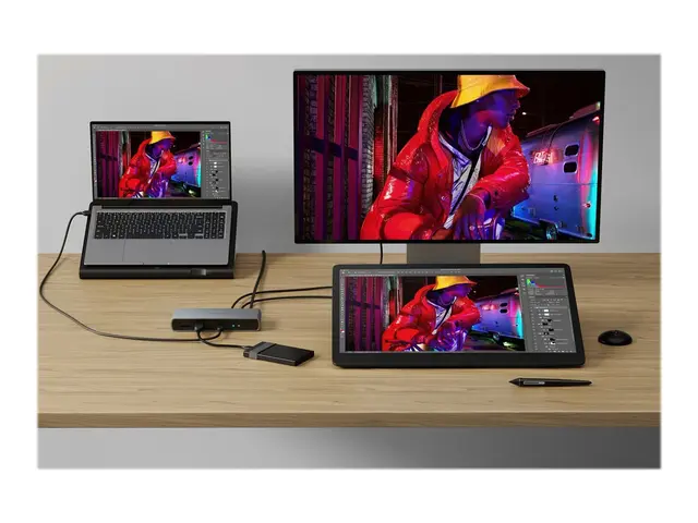 Targus HyperDrive - dokkingstasjon USB-C / Thunderbolt 4 HDMI 1GbE...