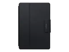 Targus Safe Fit - Tastatur og folioveske (roterende tastaturveske) universell, roterende - trådløs - Bluetooth 5.0 - svart
