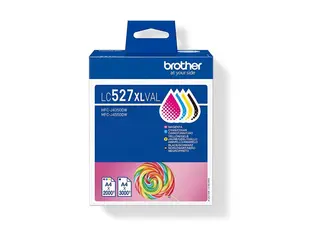 Brother LC527XL Value Pack - 4-pack - Høy ytelse svart, gul, cyan, magenta - original - hengeboks - blekkpatron - for Brother MFC-J4350DW, MFC-J4550DW, MFC-J6760DW