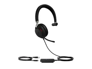 Yealink UH38 Mono Without Battery Hodesett - on-ear - Bluetooth - tr&#229;dl&#248;s, kablet - USB - svart - UC-sertifisert