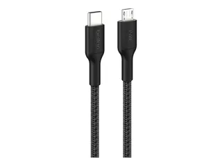 Belkin BoostCharge Pro - USB-kabel USB-C (hann) til Micro-USB type B (hann) - 1 m - USB Power Delivery (15W), flettet kabel