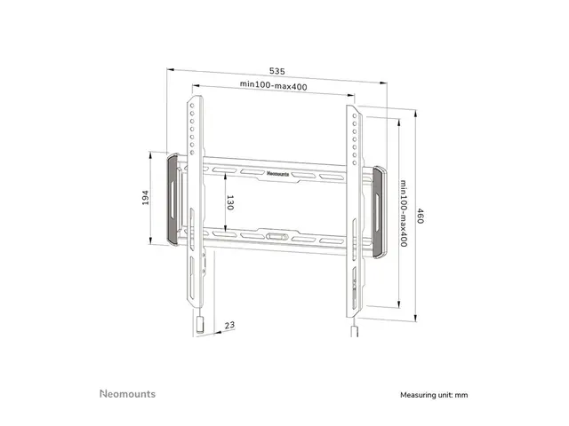 Neomounts WL30-550BL14 - Monteringssett (veggplate, brakettadapter...
