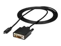 StarTech.com USB-C to DVI Cable 6 ft / 2m - 1080p - 1920x1200 - USB-C DVI Monitor Cable - USB C Cable - Computer Monitor Cable (CDP2DVIMM2MB) - USB / DVI-kabel - 24 pin USB-C til DVI-D - 2 m