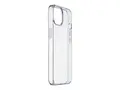 Cellular Line Clear Strong - Baksidedeksel for mobiltelefon gummi - gjennomsiktig - for Apple iPhone 14 Plus