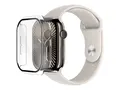 Belkin SCREENFORCE TemperedCurve - Støtfanger for smartarmåndsur 2-i-1, 46mm - herdet glass (9H) - blank - for Apple Watch Series 10 (GPS + Cellular) (46 mm), Series 10 (GPS) (46 mm)