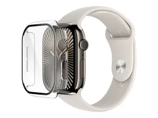 Belkin SCREENFORCE TemperedCurve Støtfanger for smartarmåndsur - 2-i-1, 46mm - herdet glass (9H) - blank - for Apple Watch Series 10 (GPS + Cellular) (46 mm), Series 10 (GPS) (46 mm)